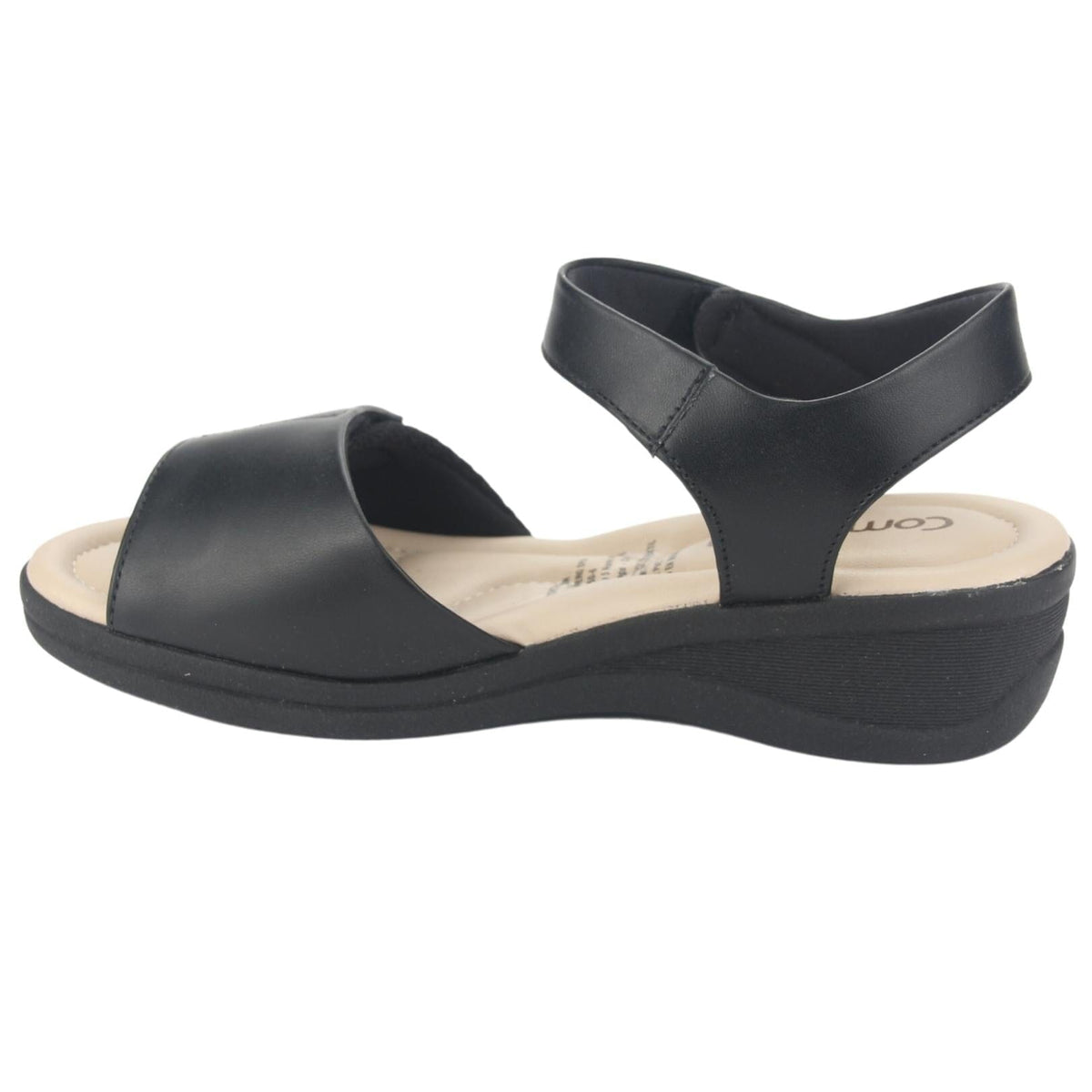 Sandalia Comfortflex Mujer 2388403 Negro Casual Sandalias Planas Comfortflex 