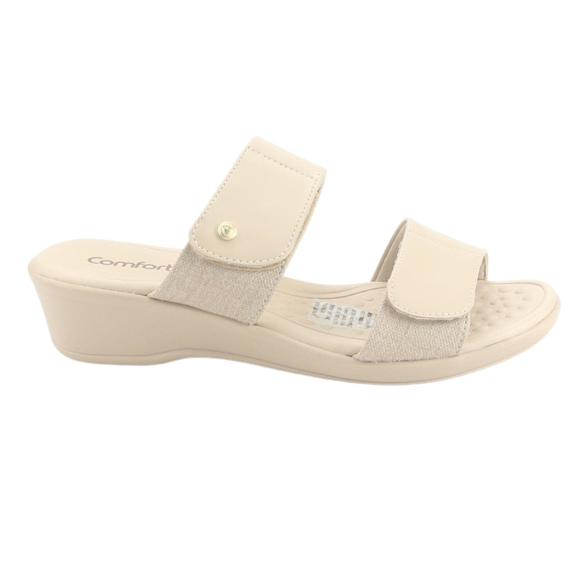 Sandalia Comfortflex Mujer 2472402 Beige Casual Sandalias Comfortflex 