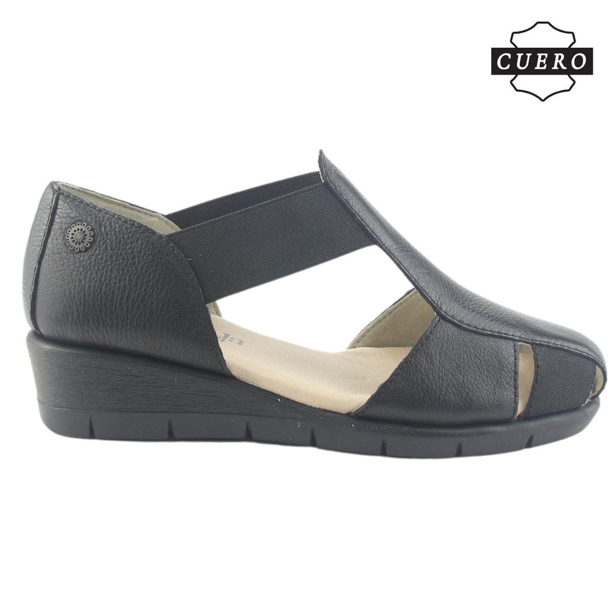 Sandalia de Cuero Chalada Mujer Calafate-3 Negro Casual Sandalias Chalada 