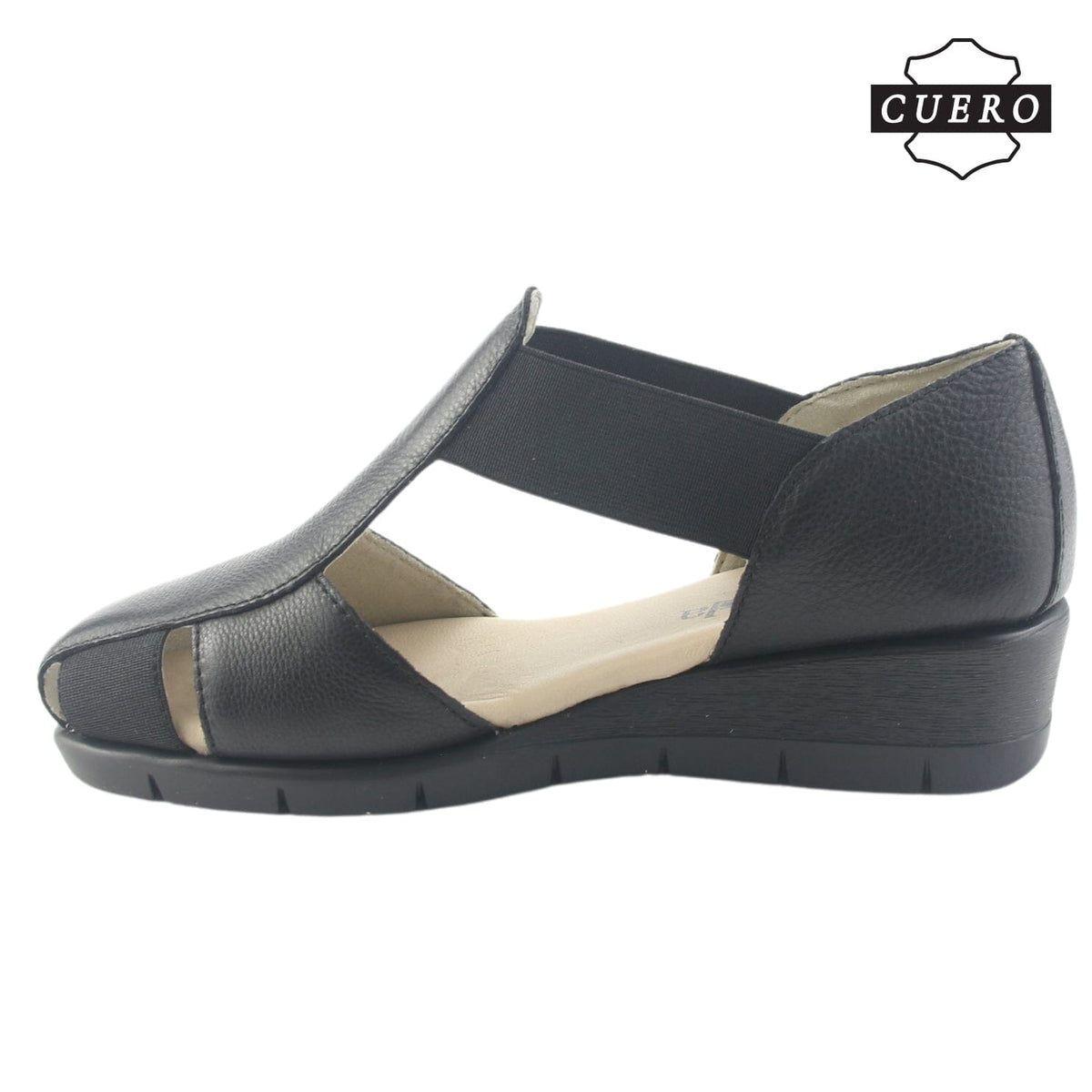 Sandalia de Cuero Chalada Mujer Calafate-3 Negro Casual Sandalias Chalada 