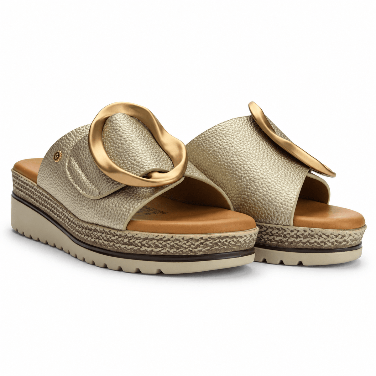 Sandalia Dorado Mujer Casual Chalada Garda Sandalias Chalada