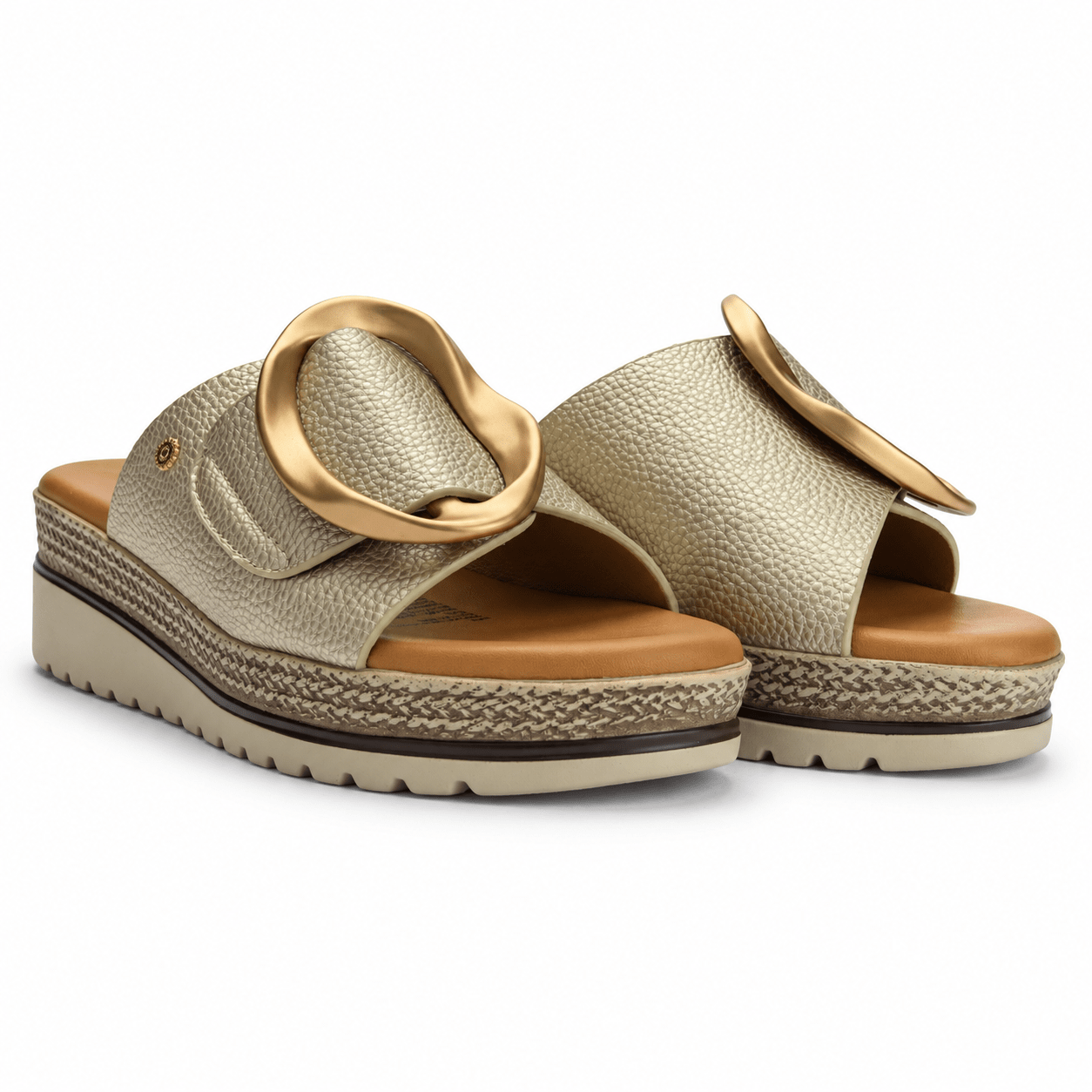 Sandalia Dorado Mujer Casual Chalada Garda Sandalias Chalada