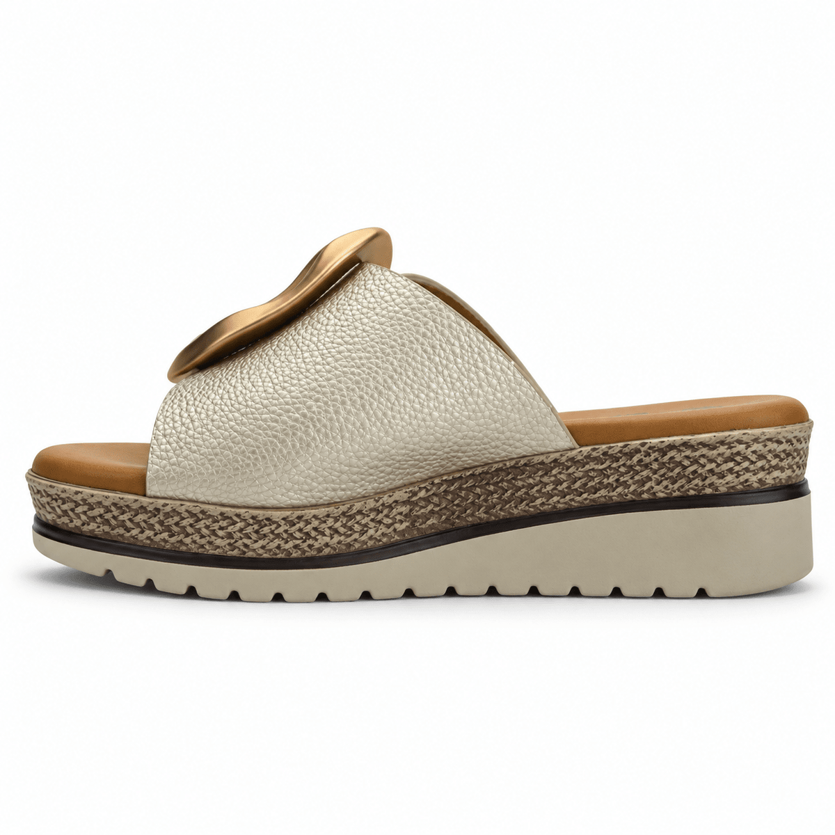Sandalia Dorado Mujer Casual Chalada Garda Sandalias Chalada