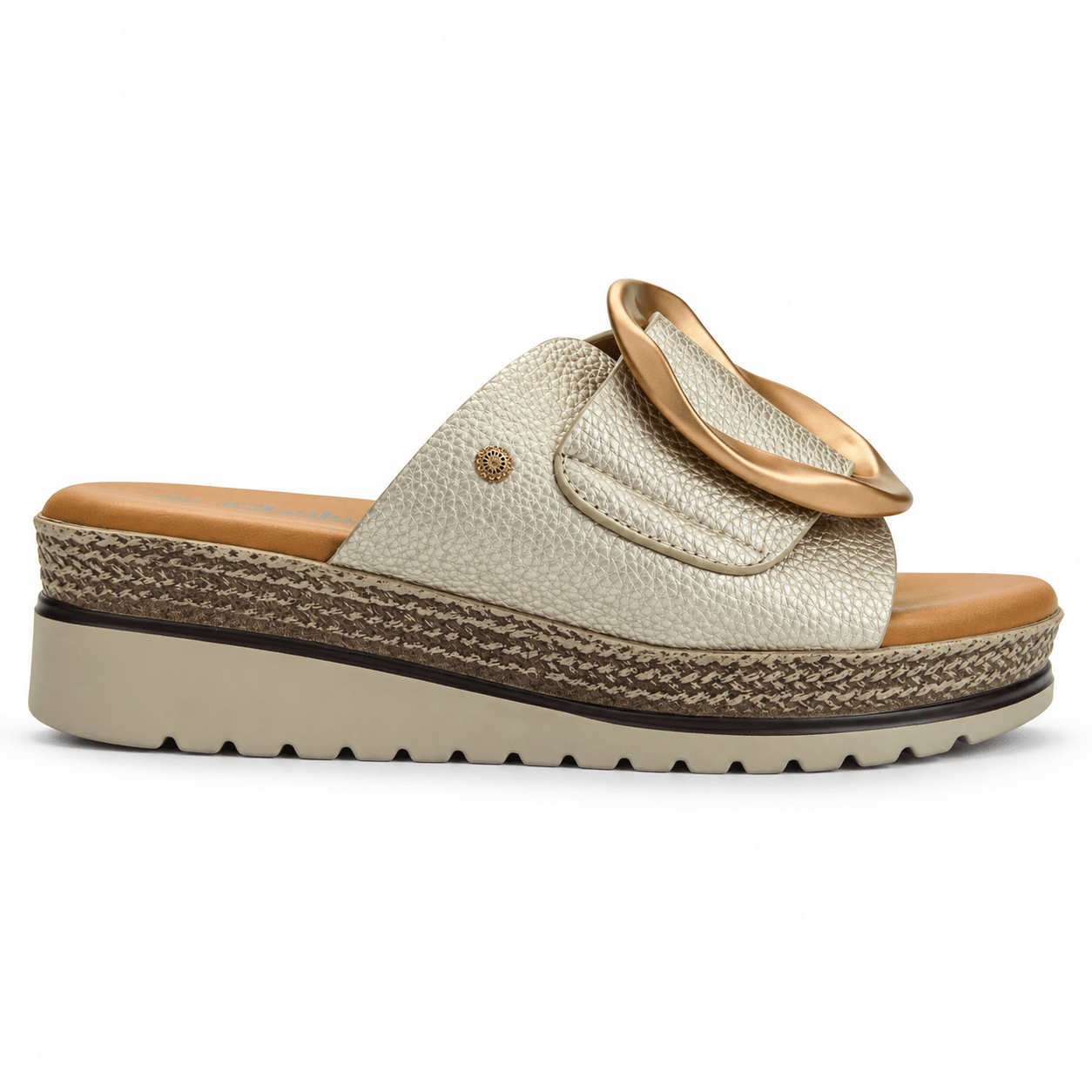 Sandalia Dorado Mujer Casual Chalada Garda Sandalias Chalada