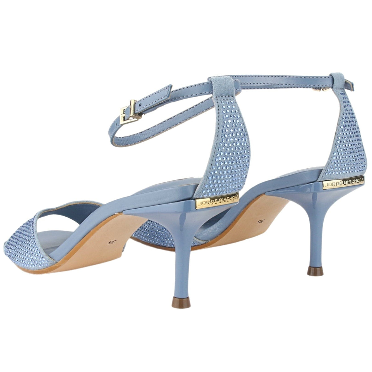 Sandalia Jorgebischoff Mujer J10543039 Azul Casual Sandalias Taco Jorge Bischoff 