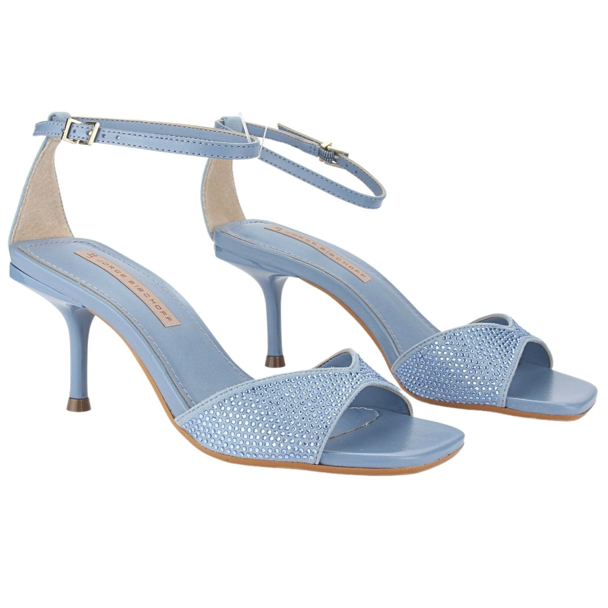 Sandalia Jorgebischoff Mujer J10543039 Azul Casual Sandalias Taco Jorge Bischoff 