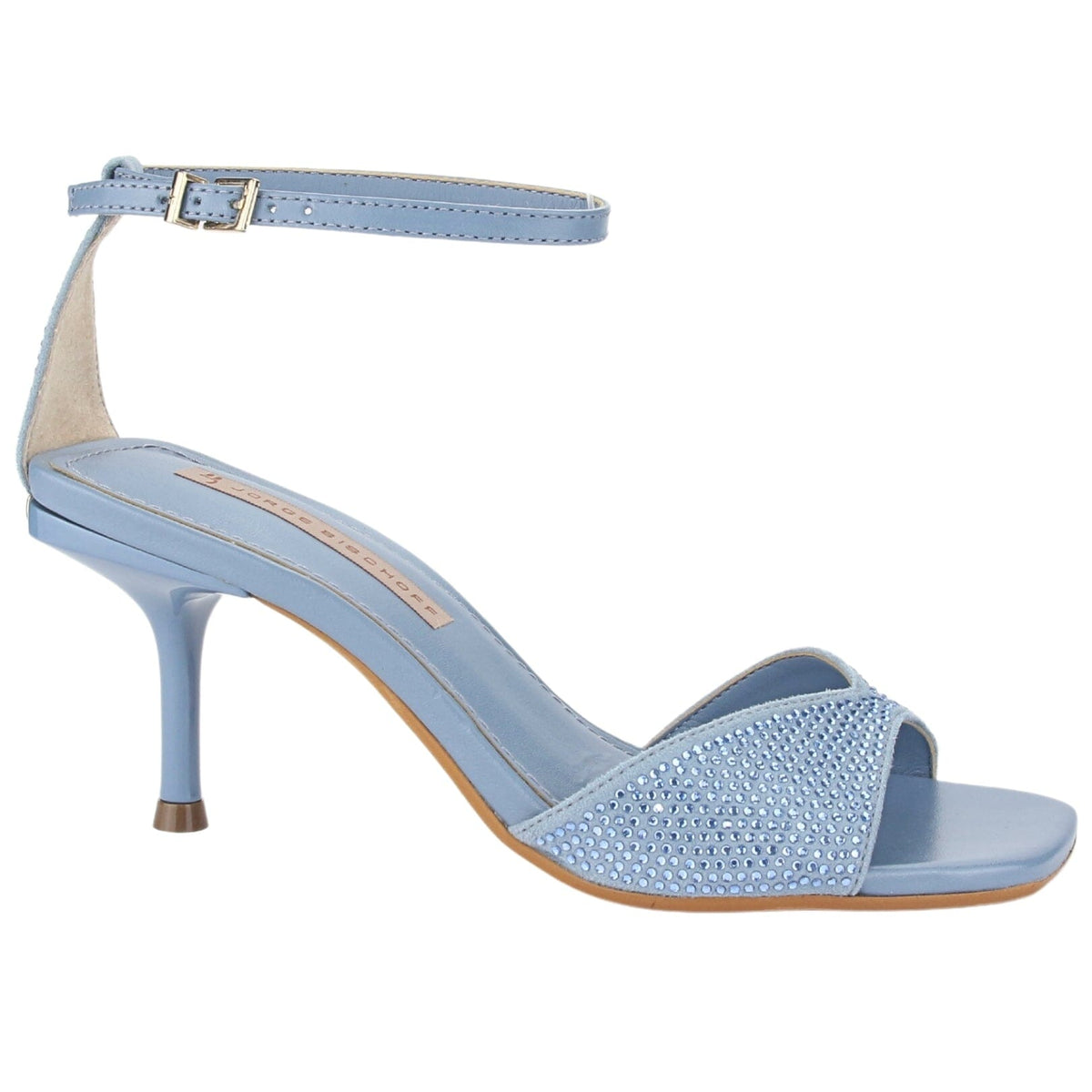 Sandalia Jorgebischoff Mujer J10543039 Azul Casual Sandalias Taco Jorge Bischoff 