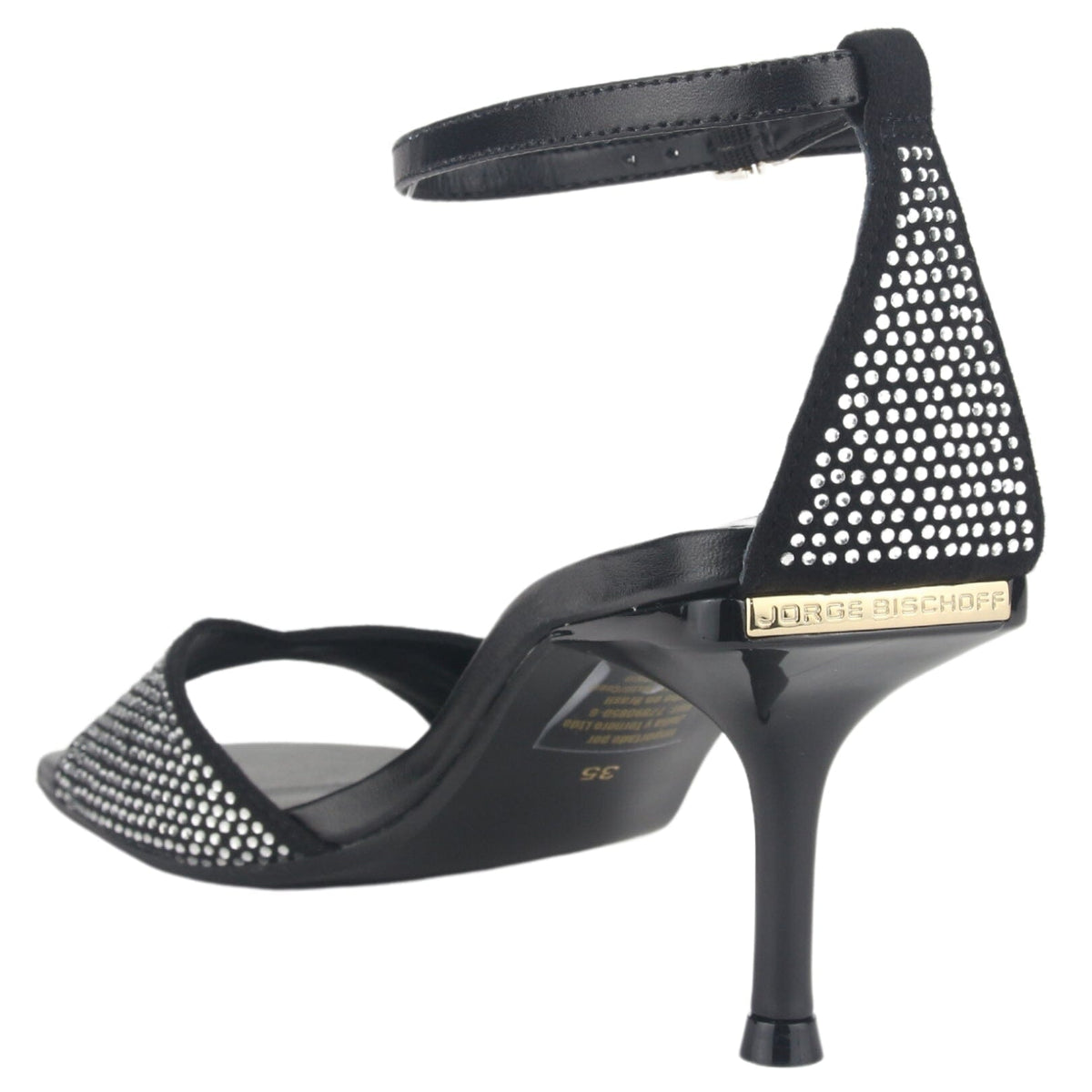 Sandalia Jorgebischoff Mujer J10543039 Negro Casual Sandalias Taco Jorge Bischoff 