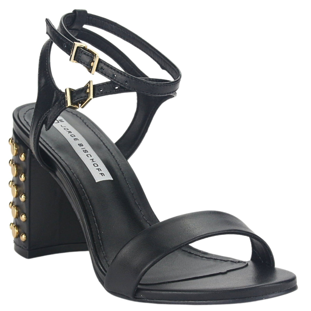 Sandalia Jorgebischoff Mujer J15793017 Negro Casual Sandalias Taco Jorge Bischoff 