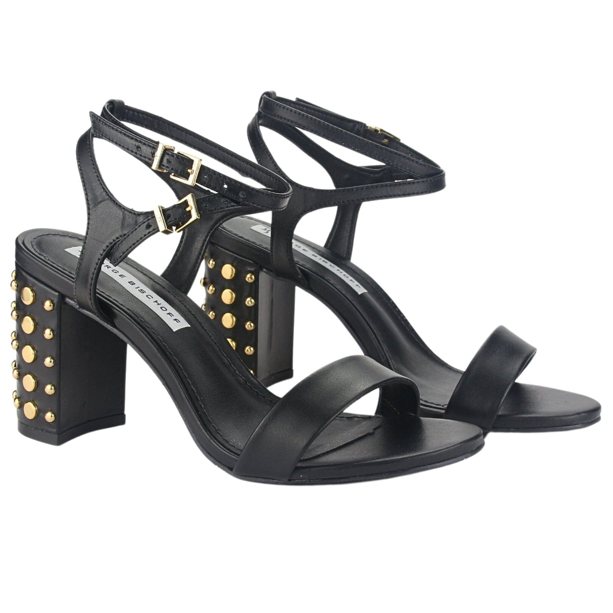 Sandalia Jorgebischoff Mujer J15793017 Negro Casual Sandalias Taco Jorge Bischoff 