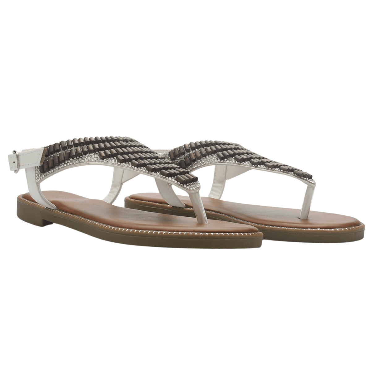 Sandalia Mujer Casual Blanco Chalada Buckel-5 Sandalias Chalada 