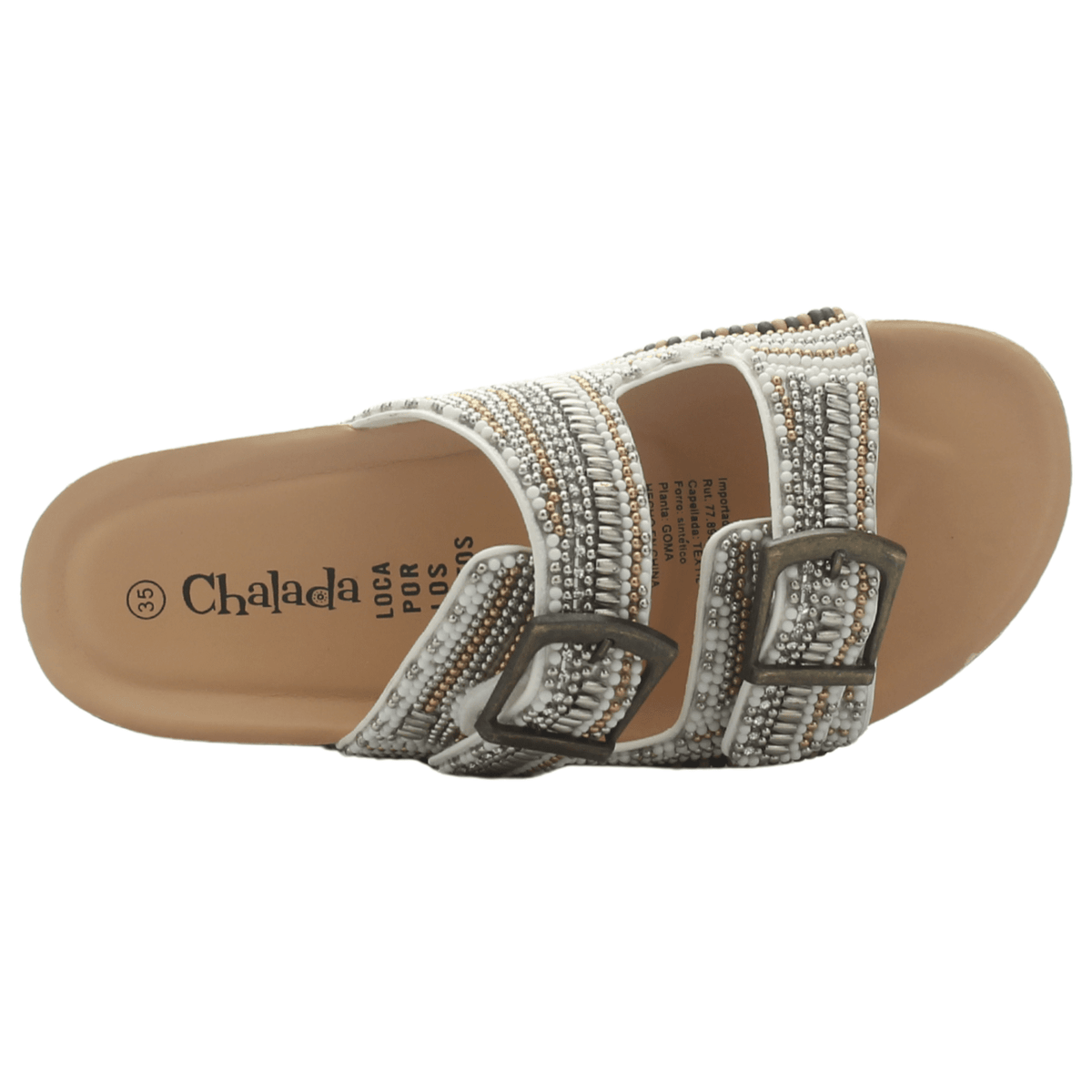 Sandalia Mujer Casual Blanco Chalada Doit-20 Sandalias Chalada 