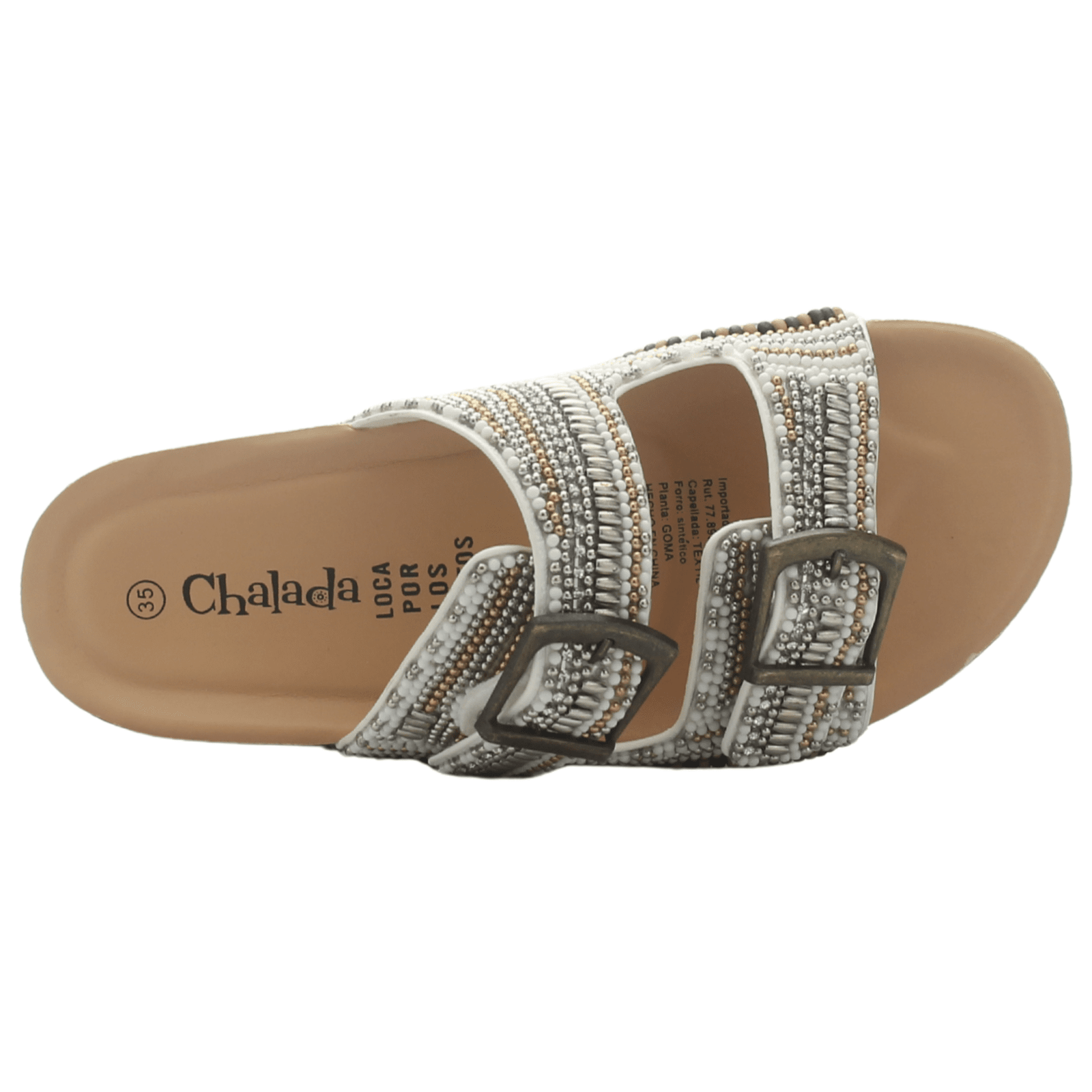 Sandalia Mujer Casual Blanco Chalada Doit-20 Sandalias Chalada 