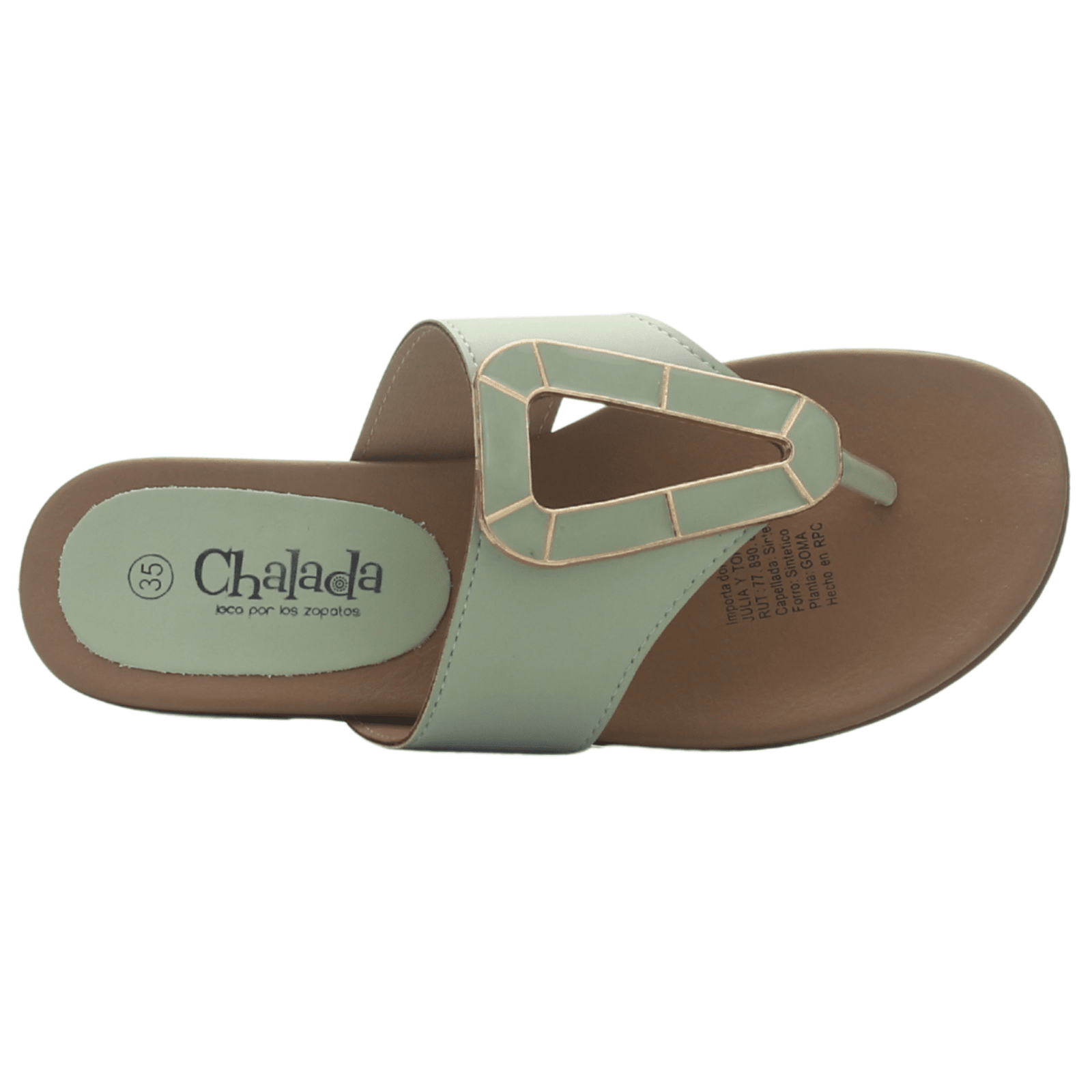 Sandalia Mujer Casual Verde Chalada Prela-16 Sandalias Chalada 