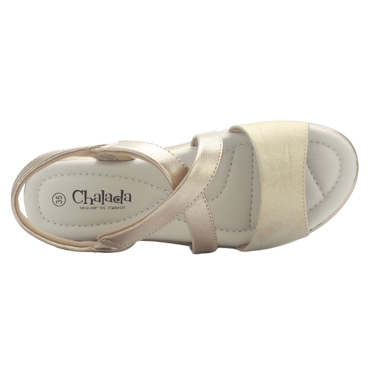 Sandalia Mujer Chalada Floro-6 Dorado Casual Sandalias Chalada 