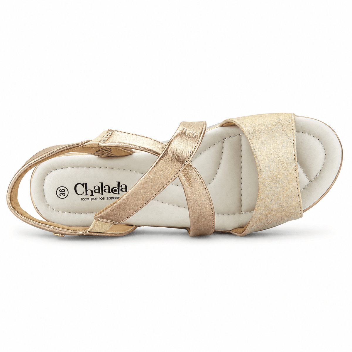 Sandalia Mujer Chalada Floro-6 Dorado Casual Sandalias Chalada 