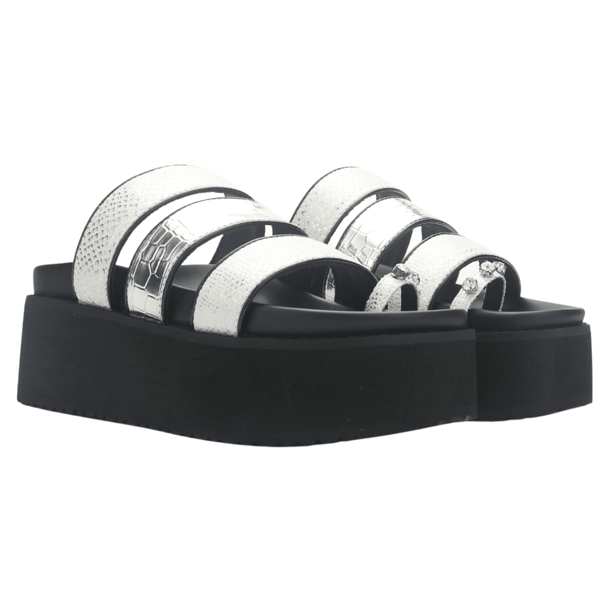 Sandalia Mujer Chalada Viru-21 Plateado Casual Sandalias Chalada 