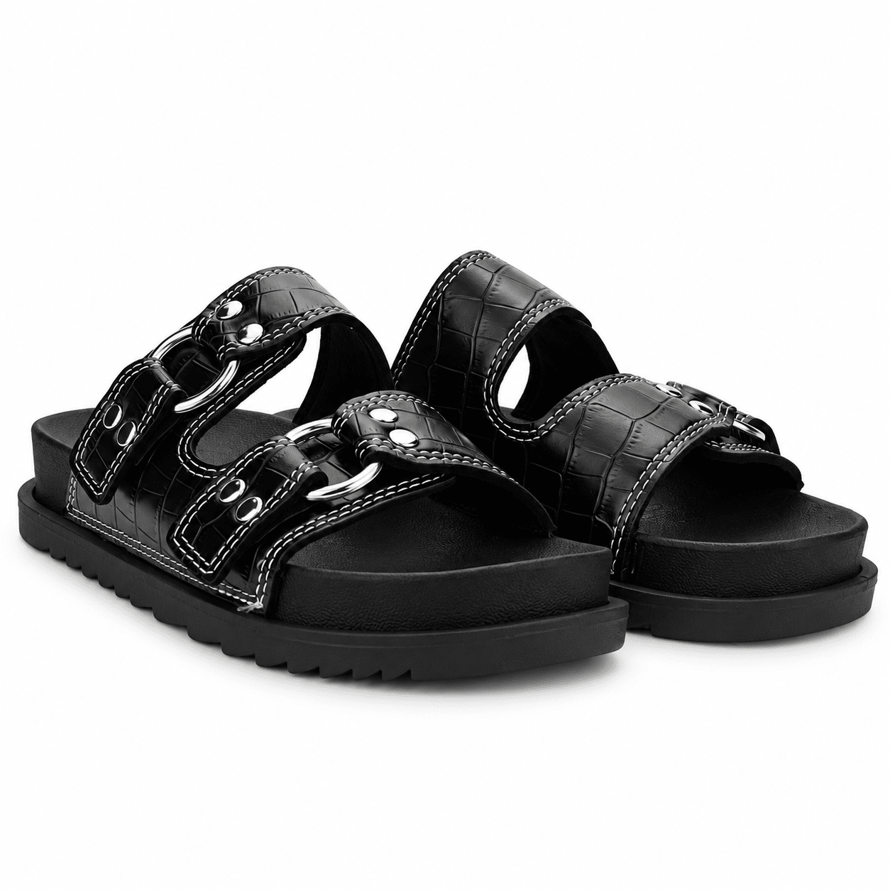 Sandalia Negro Mujer Casual Chalada Bora Chalada 