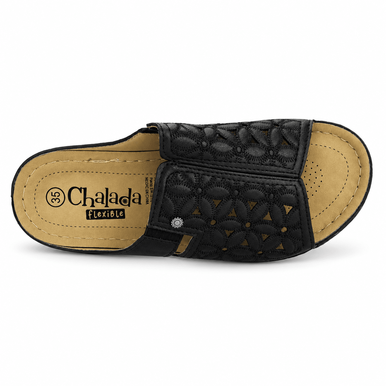 Sandalia Negro Mujer Casual Chalada Mulan Sandalias Chalada