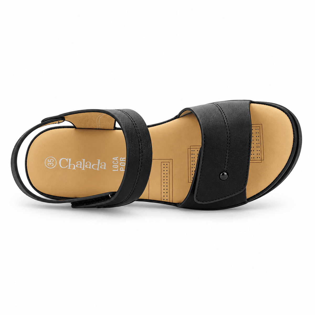 Sandalia Negro Mujer Casual Chalada Piura Sandalias Chalada 