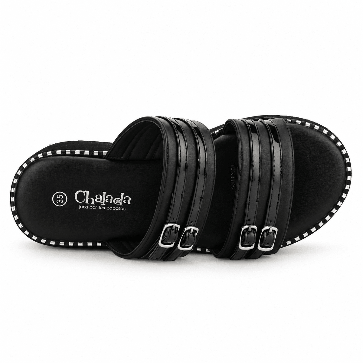 Sandalia Negro Mujer Casual Chalada Virken Chalada 