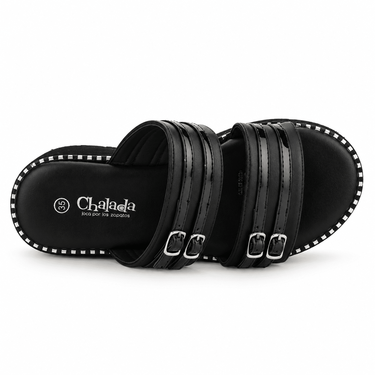 Sandalia Negro Mujer Casual Chalada Virken Chalada 