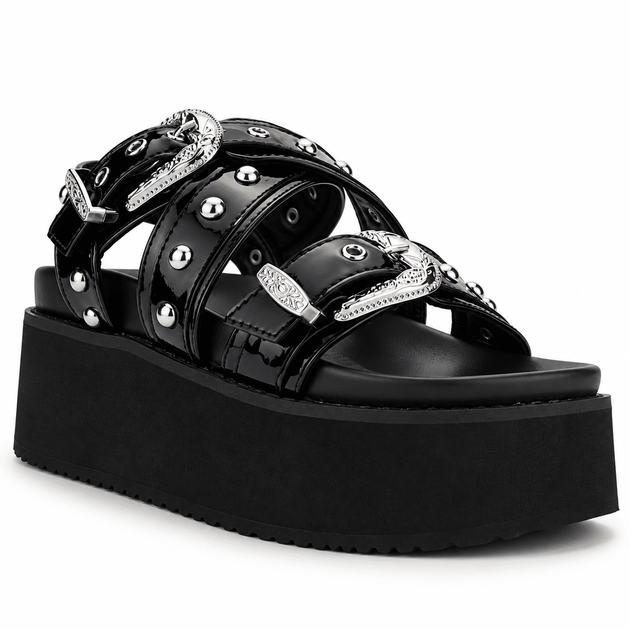 Sandalia Negro Mujer Casual Chalada Viru Chalada 