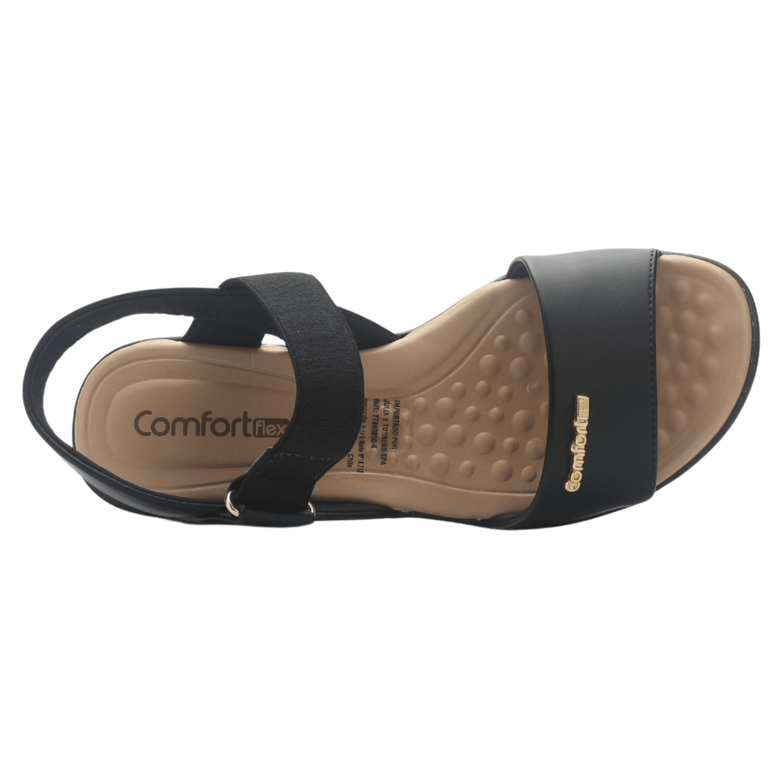 Sandalia Negro Mujer Comfortflex 2572403 Casual Sandalias Comfortflex 