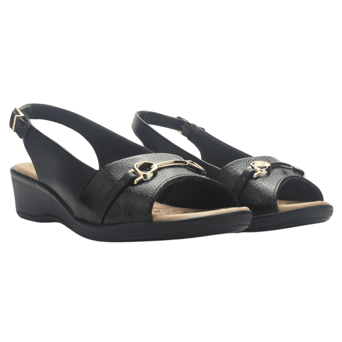 Sandalia Negro Mujer Comfortflex 2572404 Casual Sandalias Comfortflex 
