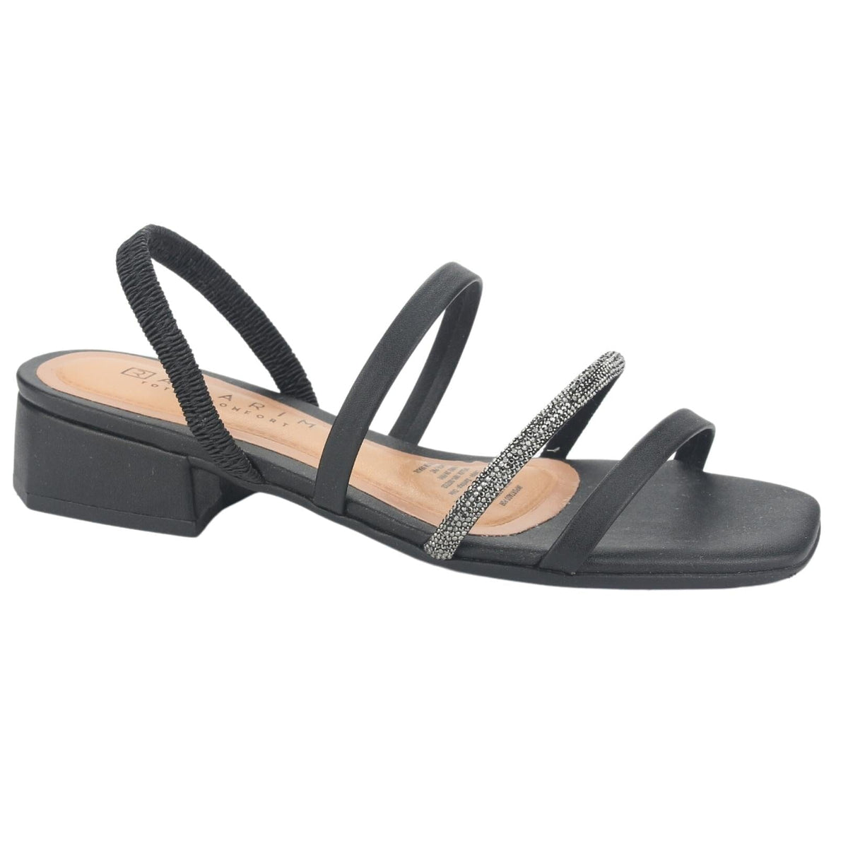 Sandalia Ramarim Mujer 2348221 Negro Casual Sandalias Taco Ramarim 