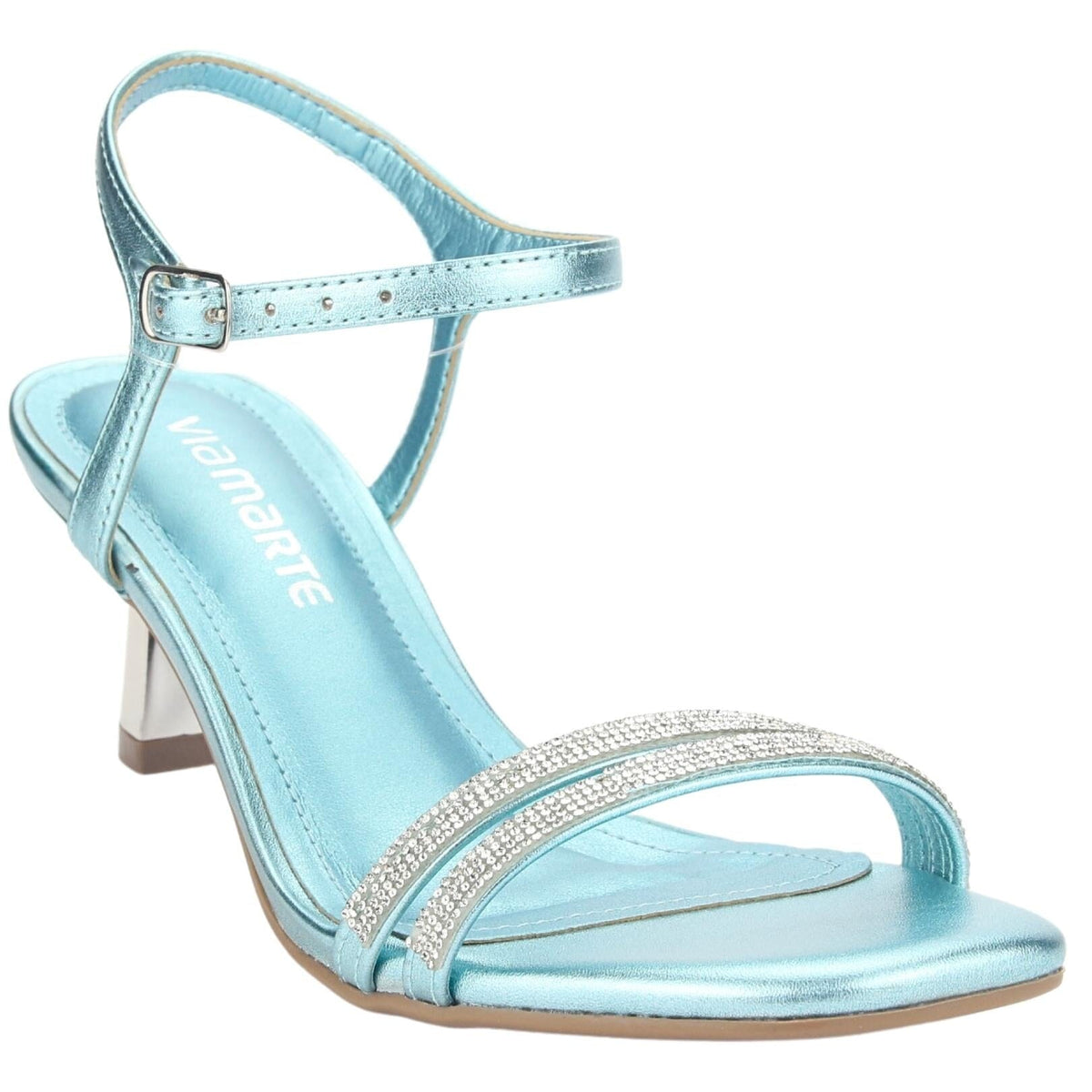 Sandalia Via Marte Mujer 23-18504 Marine Casual Sandalias Taco Via Marte 