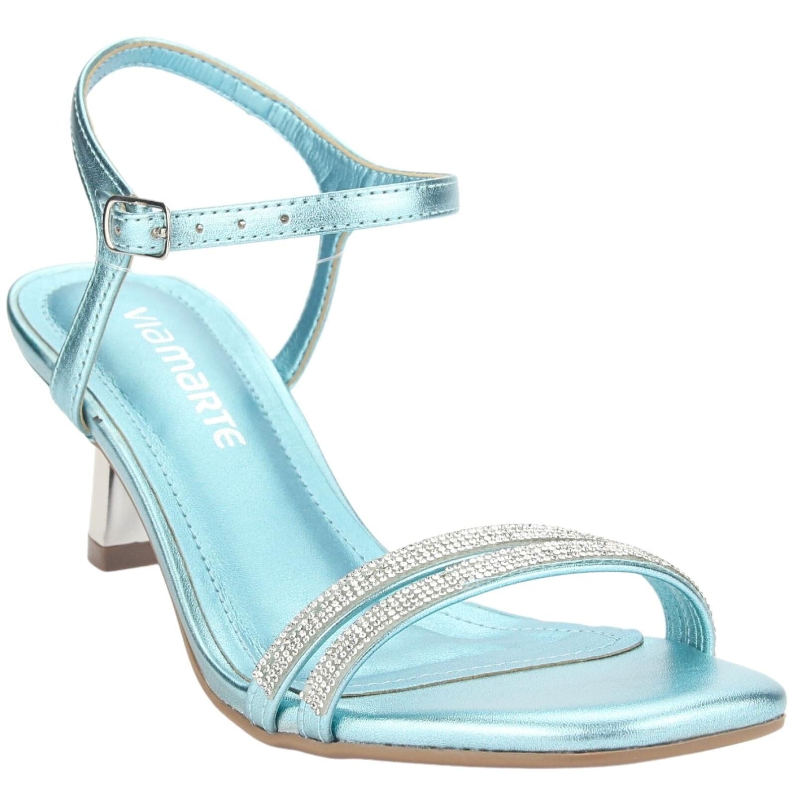 Sandalia Via Marte Mujer 23-18504 Marine Casual Sandalias Taco Via Marte 