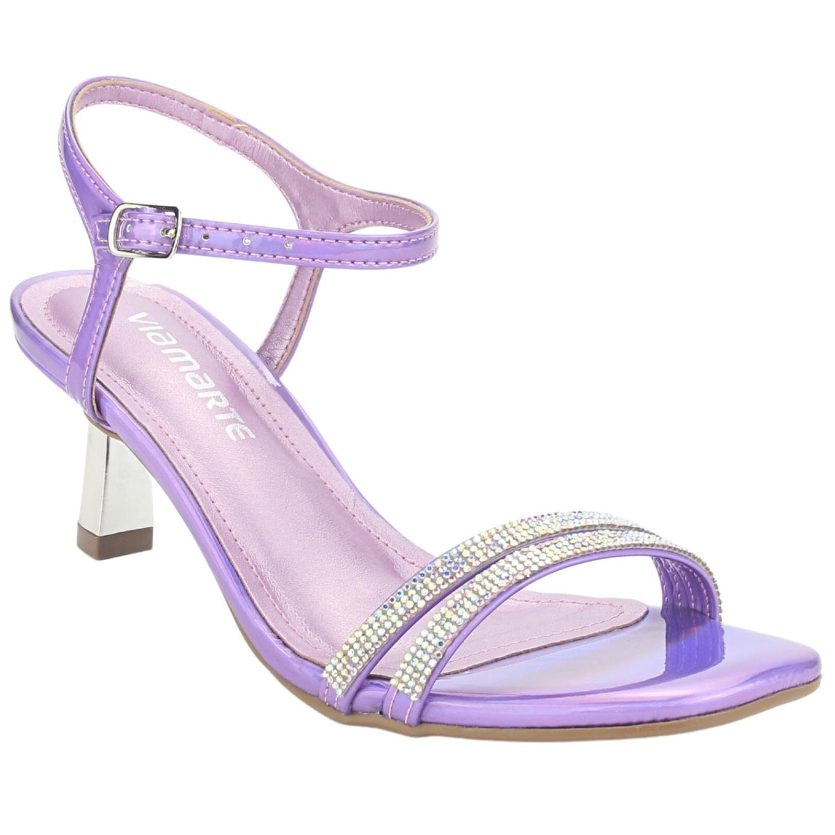 Sandalia Via Marte Mujer 23-18504 Rosa Casual Sandalias Taco Via Marte 