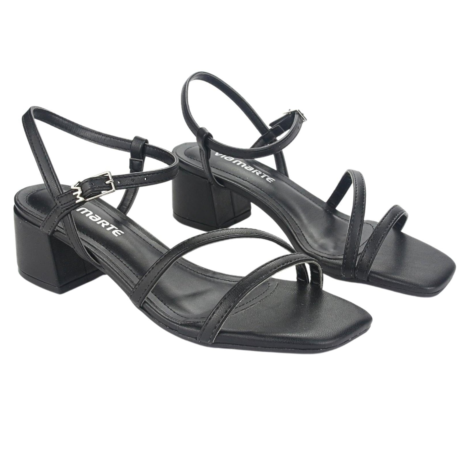 Sandalia Via Marte Mujer 23-9801 N Preto Casual Sandalias Via Marte 