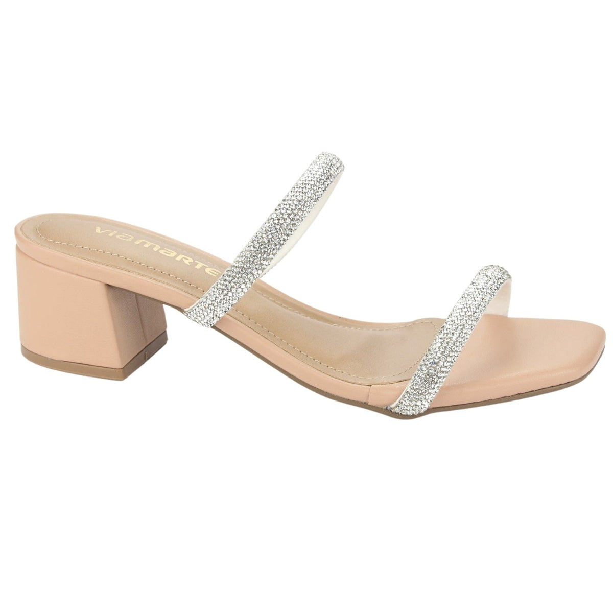 Sandalia Via Marte Mujer 23-9810 Macademia Casual Sandalias Taco Via Marte 