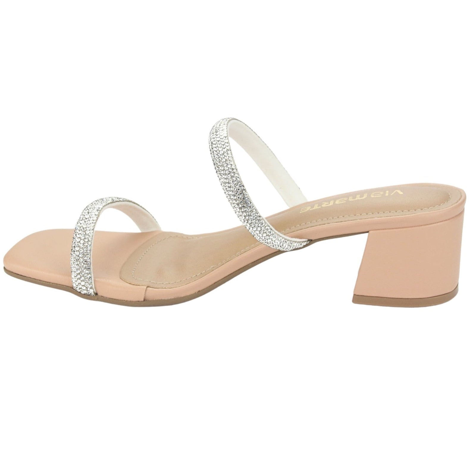 Sandalia Via Marte Mujer 23-9810 Macademia Casual Sandalias Taco Via Marte 