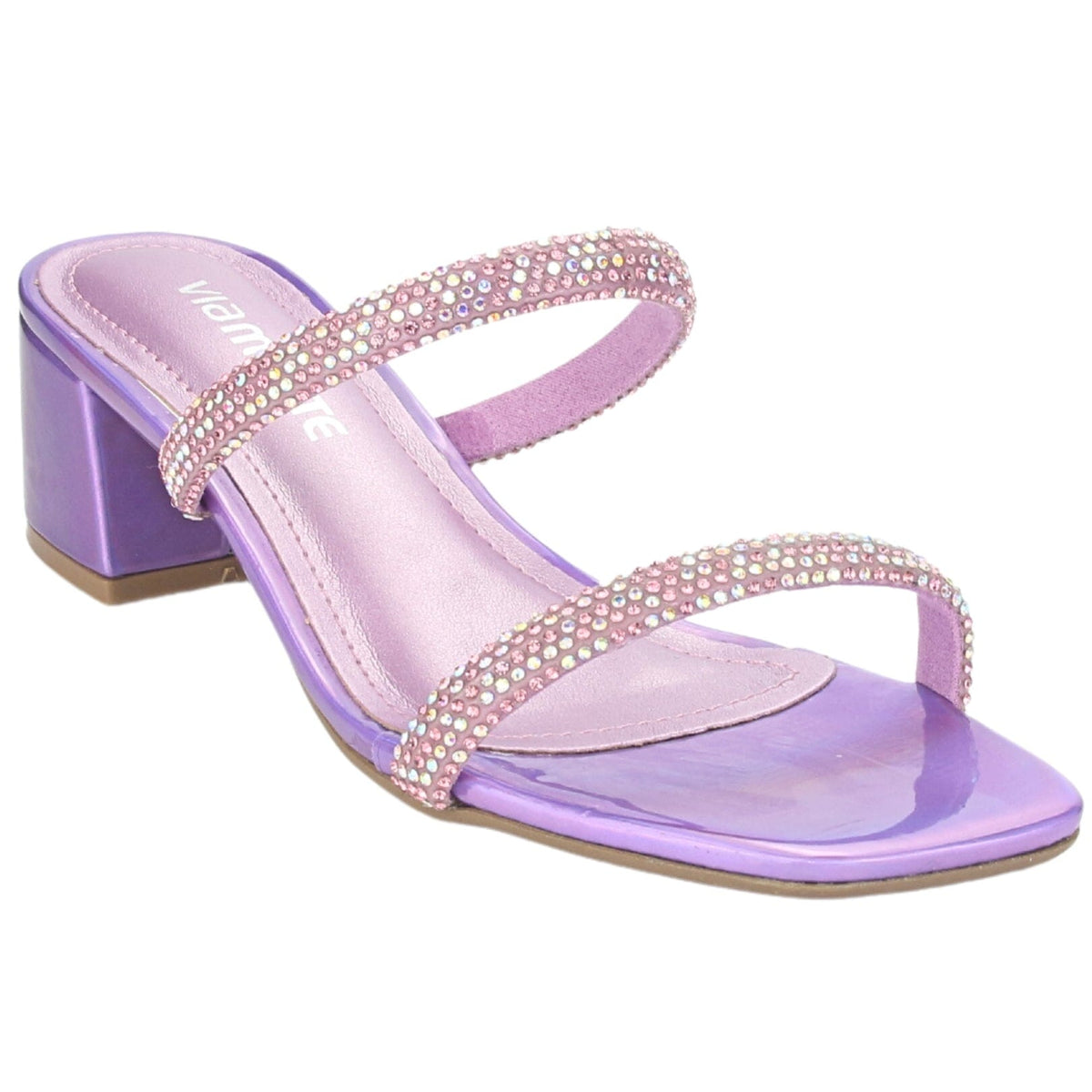 Sandalia Via Marte Mujer 23-9810 Rosa Casual Sandalias Taco Via Marte 