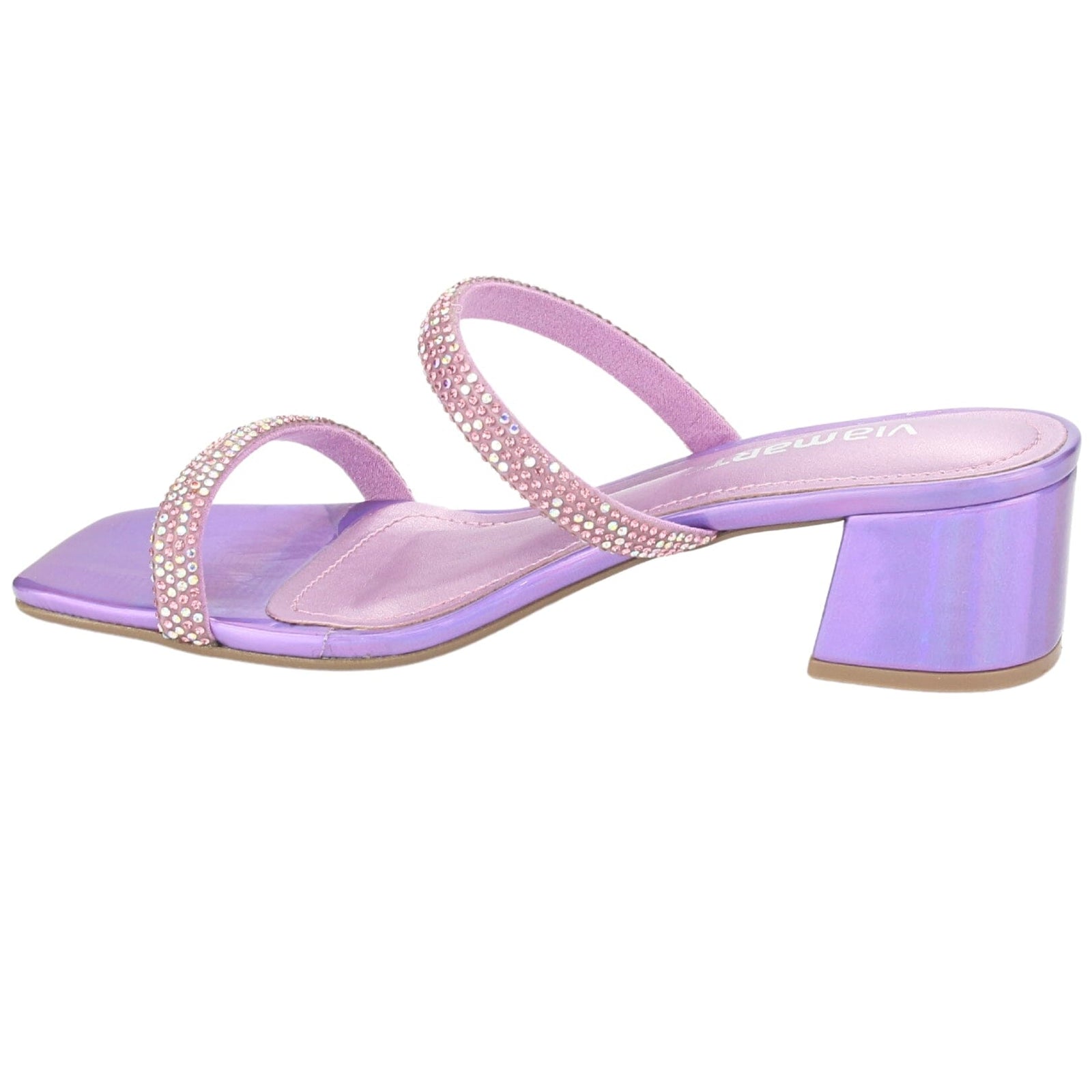 Sandalia Via Marte Mujer 23-9810 Rosa Casual Sandalias Taco Via Marte 