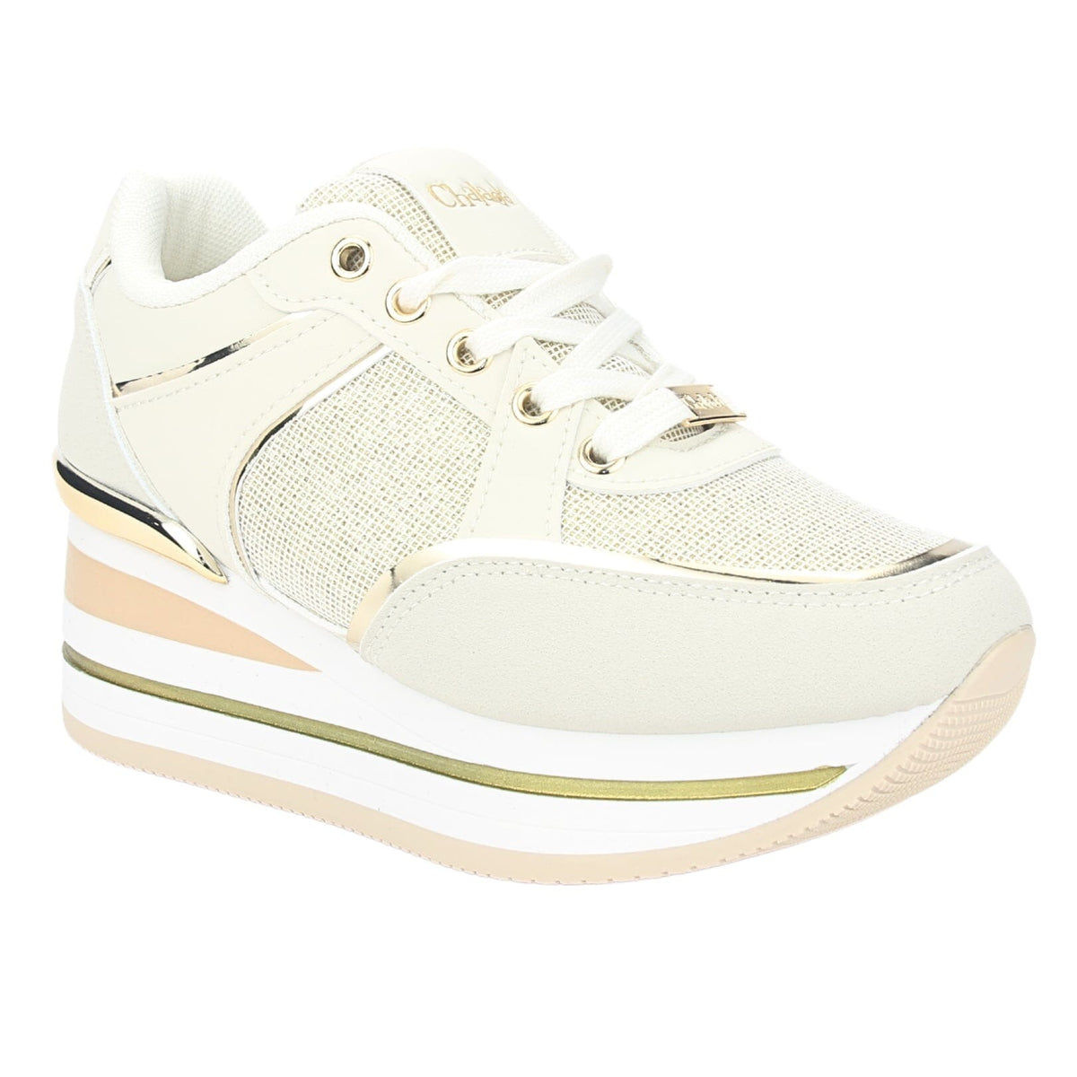 Zapatilla Chalada Mujer Jettix-3 Dorado Urbano Zapatillas Urbanas Chalada 