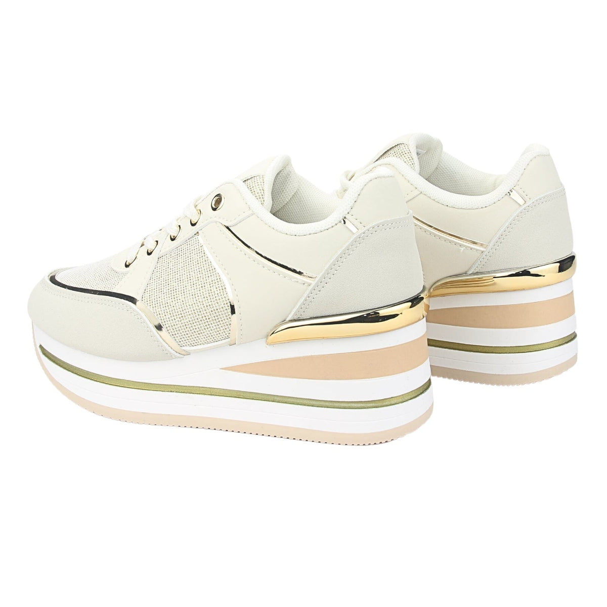 Zapatilla Chalada Mujer Jettix-3 Dorado Urbano Zapatillas Urbanas Chalada 
