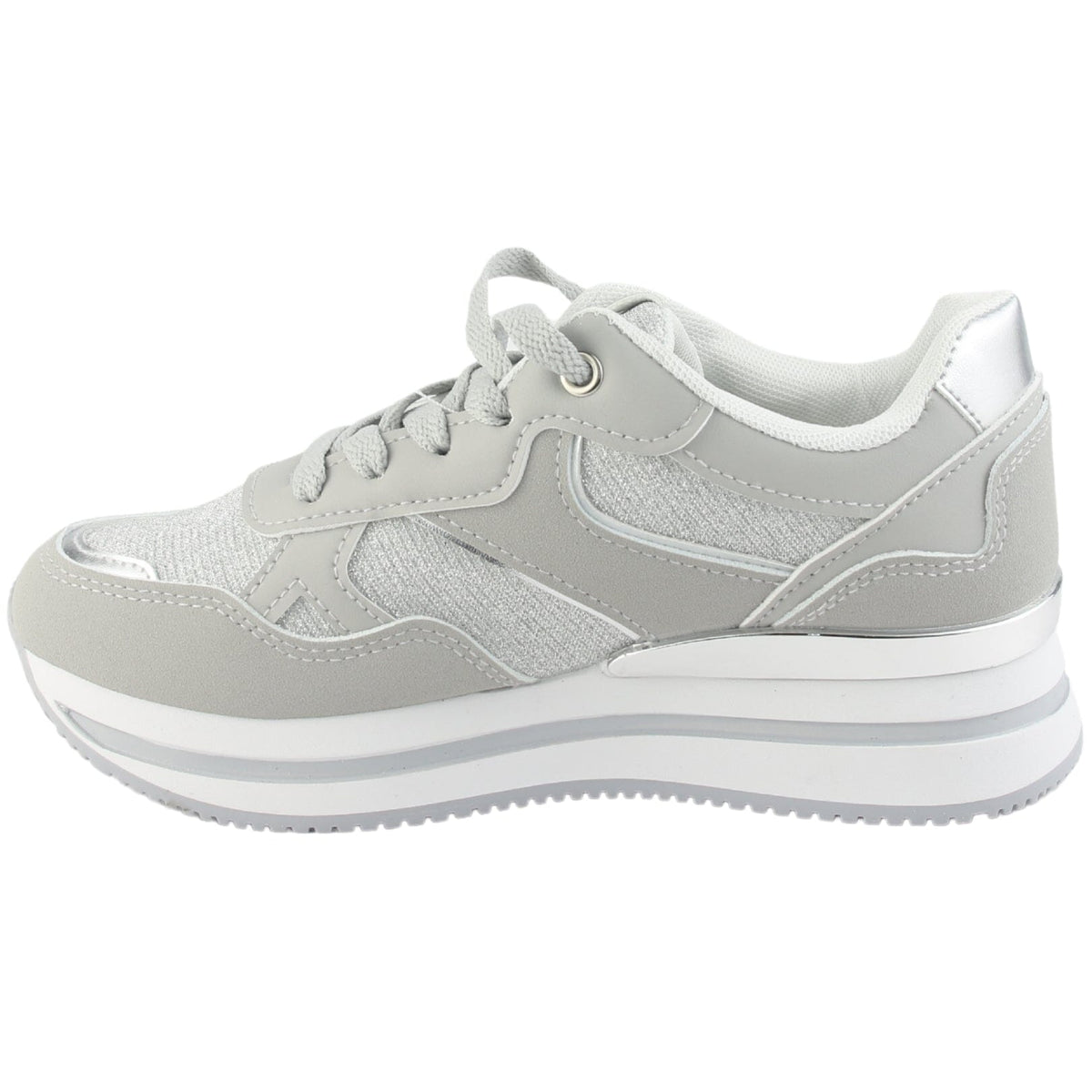 Zapatilla Chalada Mujer Jettixlow1 Plateado Urbano Zapatillas Chalada 