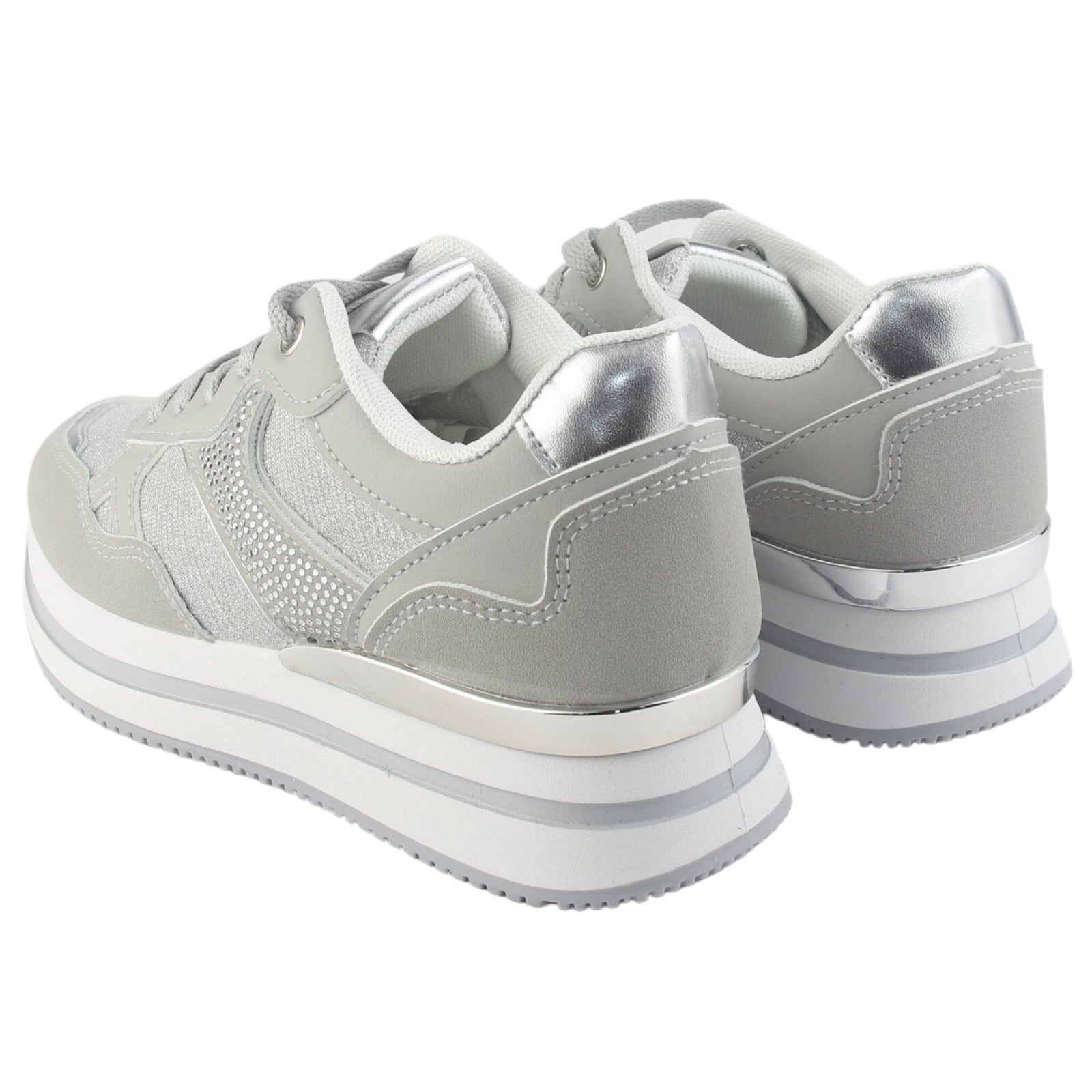 Zapatilla Chalada Mujer Jettixlow1 Plateado Urbano Zapatillas Chalada 