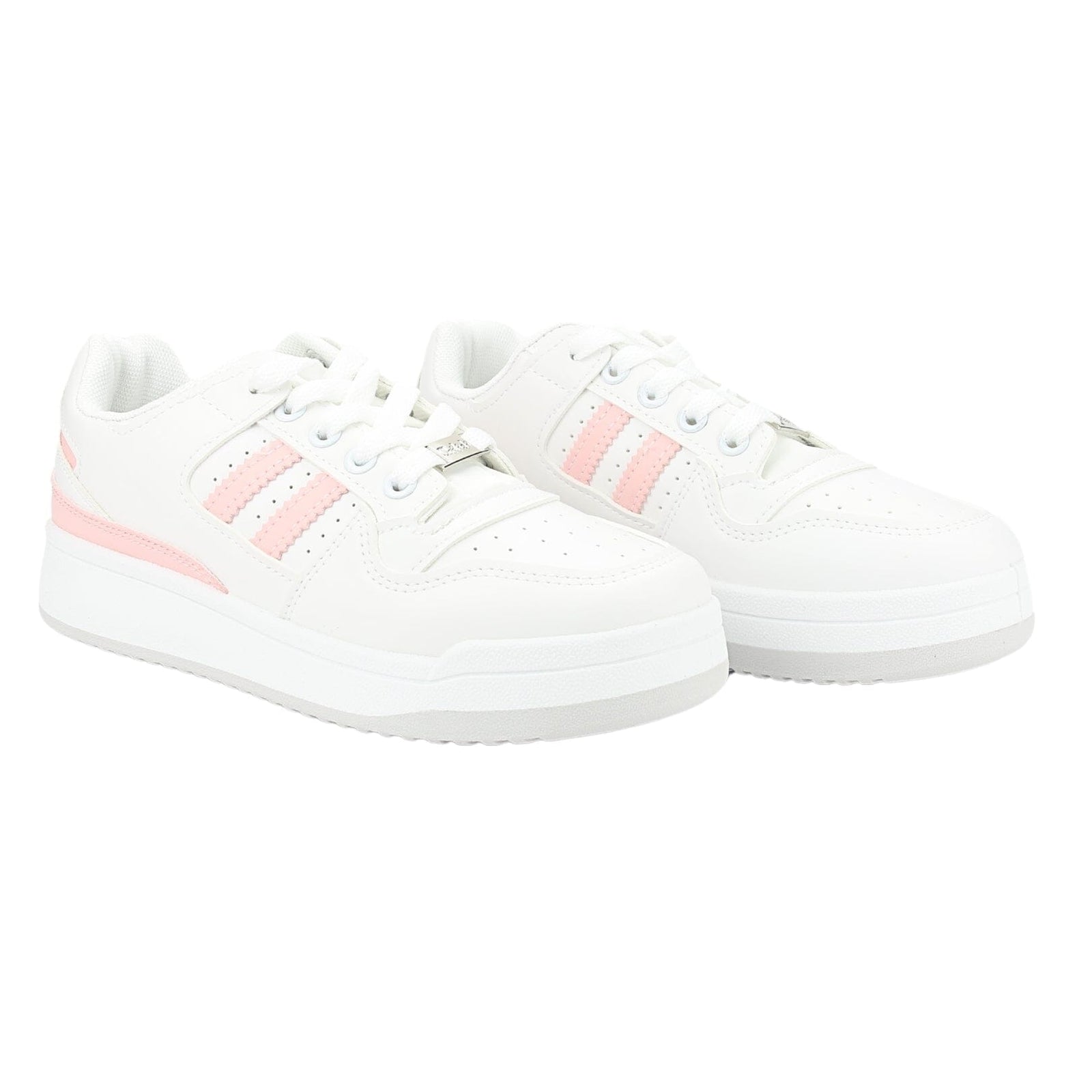 Zapatilla Chalada Mujer Juve-1 Blanco Rosado Urbano Zapatillas Chalada 