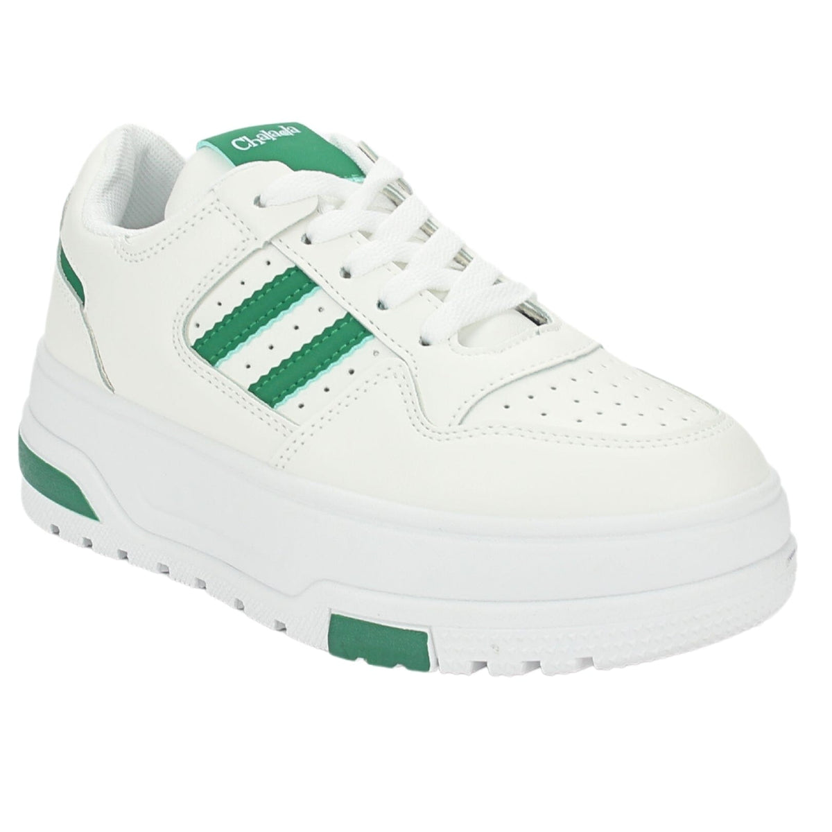 Zapatilla Chalada Mujer Trume-1 Blanco Verde Casual Zapatillas Urbanas Chalada 