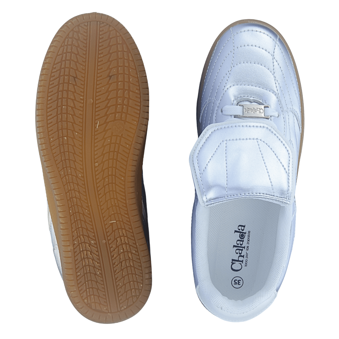 Zapatilla Mujer Chalada Aru-2 Plateado Urbano Zapatillas Chalada 