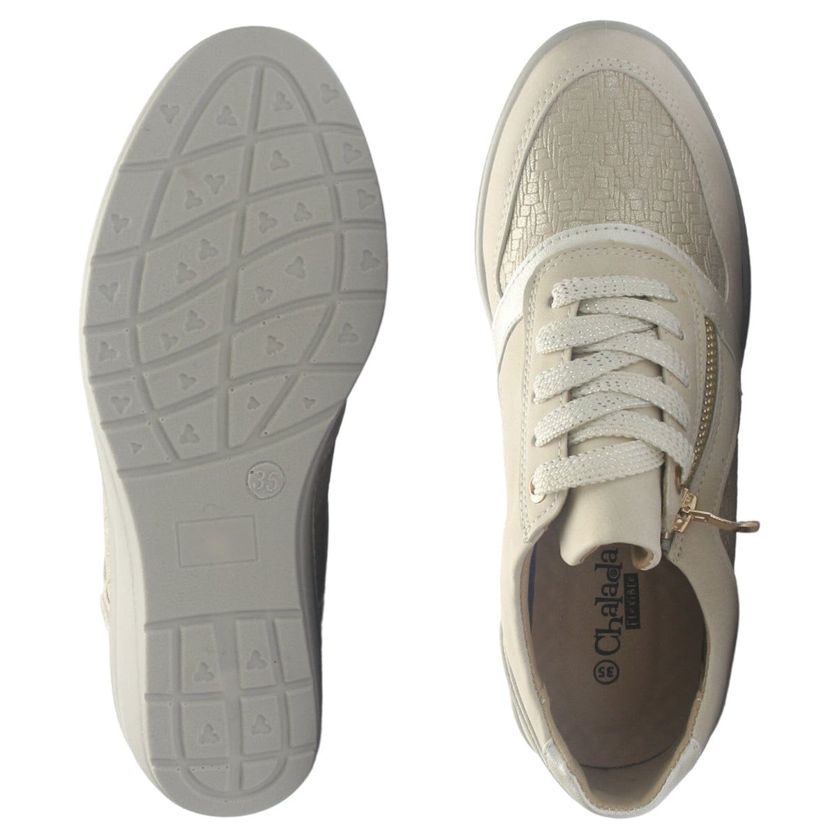 Zapatilla Mujer Chalada Deza-4 Beige Urbano Zapatillas Chalada 