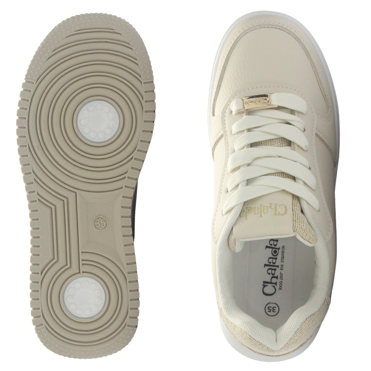 Zapatilla Mujer Chalada Java-1 Beige Urbano Zapatillas Chalada 