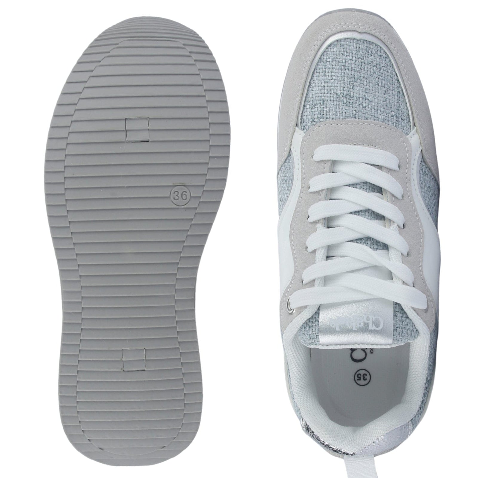 Zapatilla Mujer Chalada Jettixlow2 Blanco/Celeste Urbano Zapatillas Chalada 