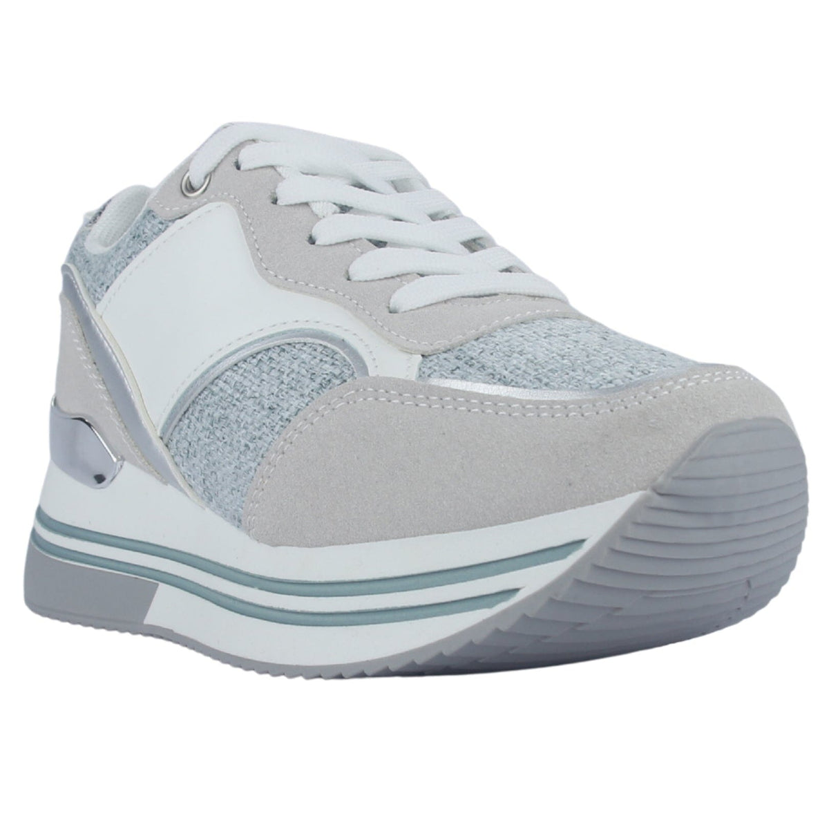 Zapatilla Mujer Chalada Jettixlow2 Blanco/Celeste Urbano Zapatillas Chalada 