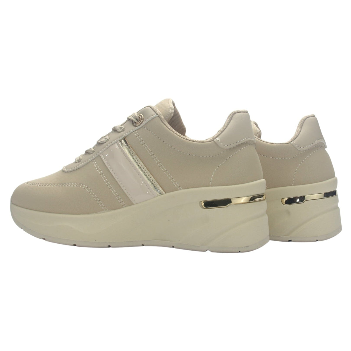 Zapatilla Mujer Chalada Juna-5 Beige Urbano Zapatillas Chalada 